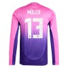 Camiseta de fútbol Manga Larga Alemania Muller 13 Segunda Equipación Euro 2024 - Hombre